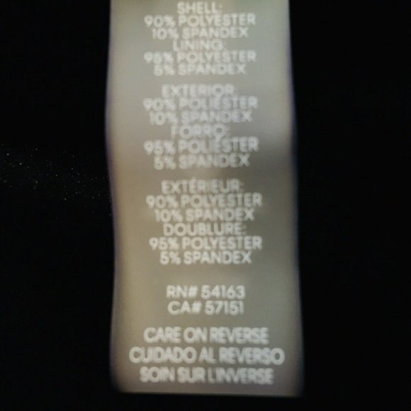 Calvin Klein Velvet Blazer Jacket Women's Plus Sz 22W Black One-Button Lined - Picture 15 of 15